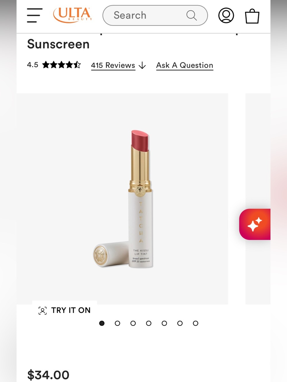 Tatcha SPF Lip Tint